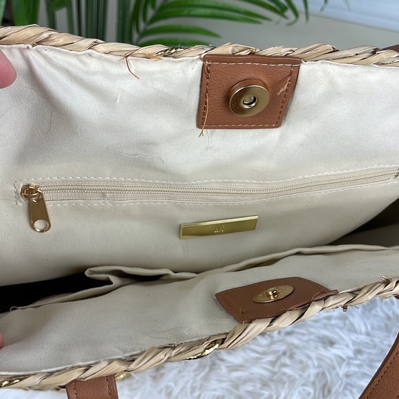 INC International Concepts ~ Lillian Straw Tote ~ NWT! - Picture 7 of 8